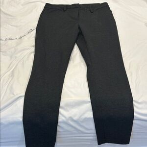 Calvin Klein Charcoal Gray Knit Herringbone Pants